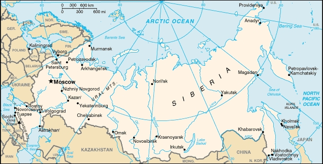 Map of Russia